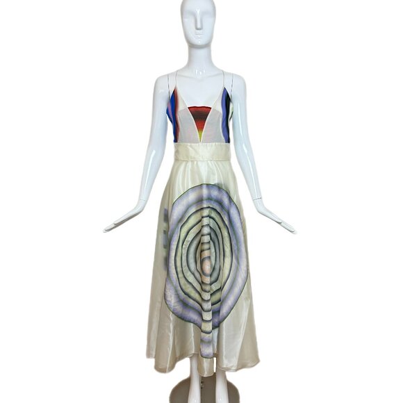 FENDI by KARL LAGERFELD 2008 Vintage Runway Silk Dress - Picture 10 of 12